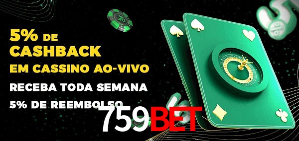 Promoções do cassino ao Vivo 759Bet